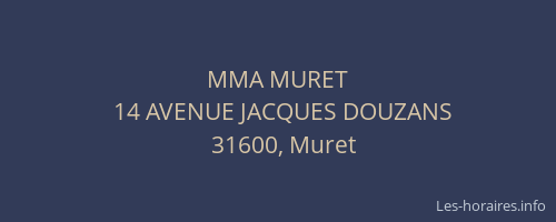 MMA MURET