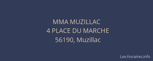 MMA MUZILLAC