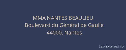 MMA NANTES BEAULIEU