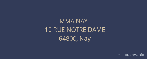 MMA NAY