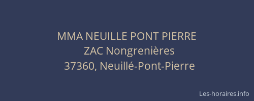 MMA NEUILLE PONT PIERRE