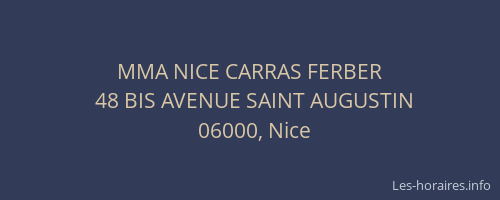MMA NICE CARRAS FERBER