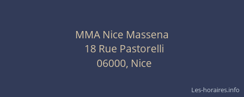 MMA Nice Massena