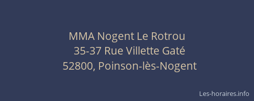 MMA Nogent Le Rotrou