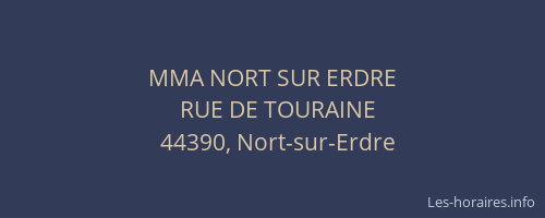 MMA NORT SUR ERDRE