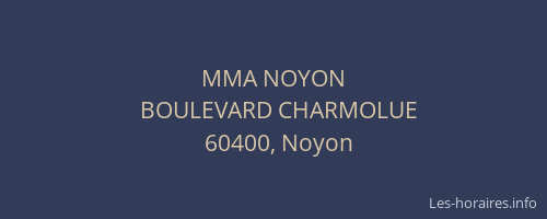 MMA NOYON