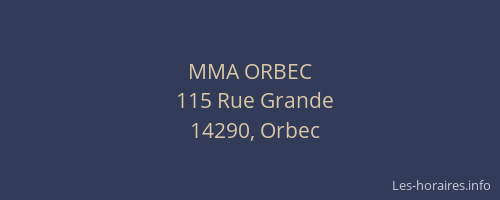 MMA ORBEC