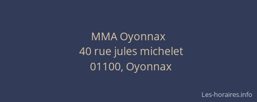 MMA Oyonnax