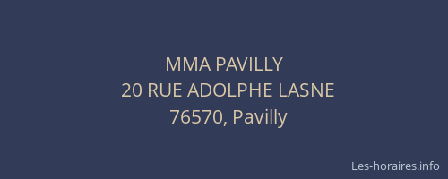 MMA PAVILLY