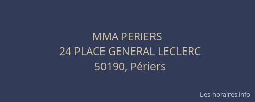 MMA PERIERS