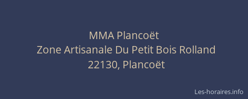 MMA Planco&euml;t