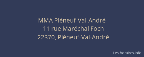 MMA Pléneuf-Val-André