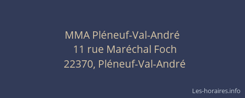 MMA Pl&eacute;neuf-Val-Andr&eacute;