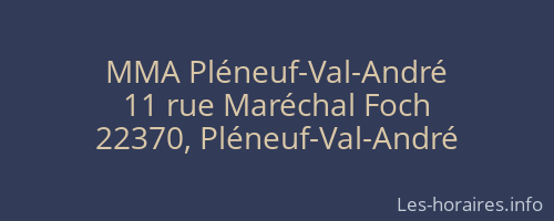 MMA Pléneuf-Val-André