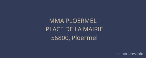 MMA PLOERMEL