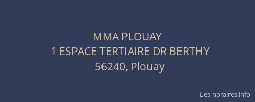 MMA PLOUAY