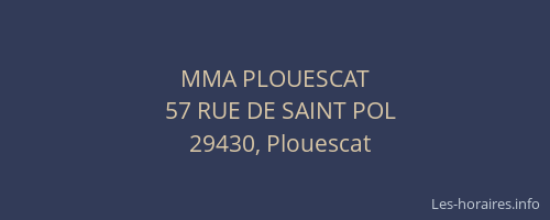 MMA PLOUESCAT