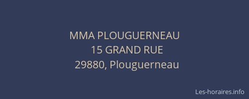 MMA PLOUGUERNEAU