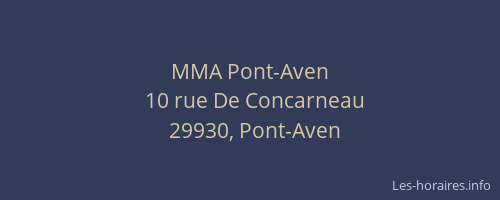 MMA Pont-Aven
