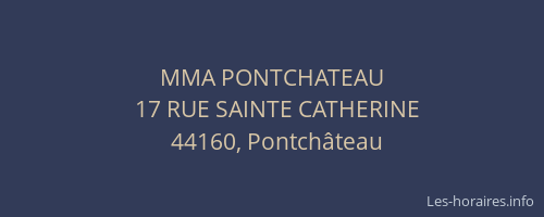 MMA PONTCHATEAU