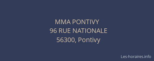 MMA PONTIVY