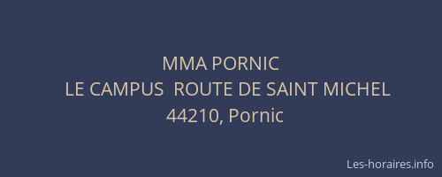 MMA PORNIC