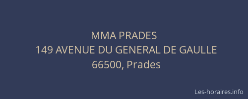 MMA PRADES