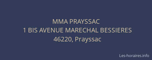 MMA PRAYSSAC