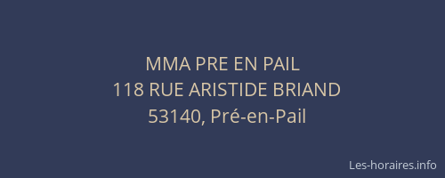 MMA PRE EN PAIL