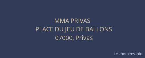 MMA PRIVAS