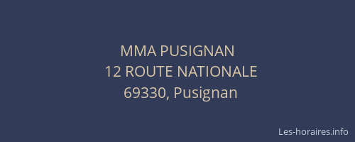 MMA PUSIGNAN