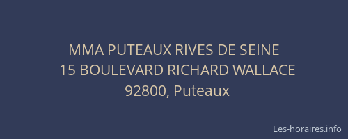 MMA PUTEAUX RIVES DE SEINE