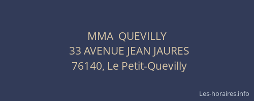 MMA  QUEVILLY