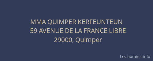 MMA QUIMPER KERFEUNTEUN