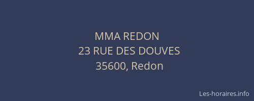 MMA REDON