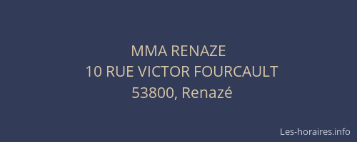 MMA RENAZE