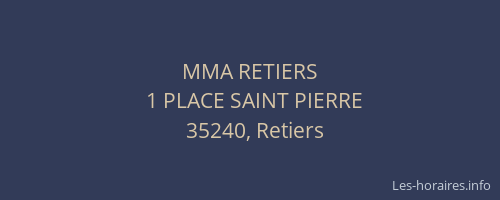 MMA RETIERS