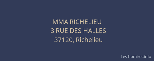 MMA RICHELIEU