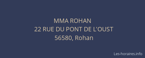 MMA ROHAN