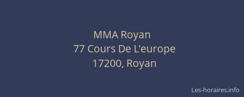 MMA Royan