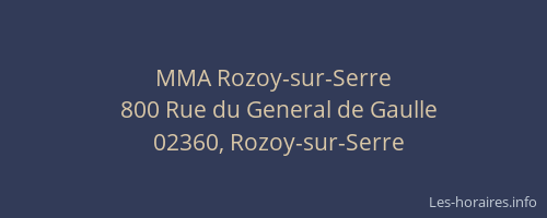 MMA Rozoy-sur-Serre