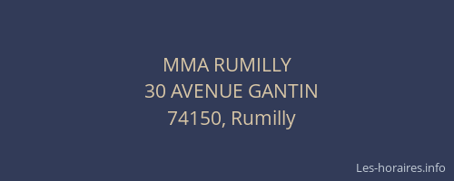 MMA RUMILLY