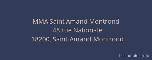 MMA Saint Amand Montrond