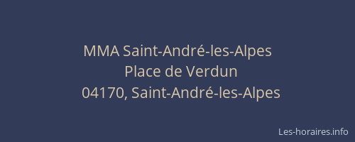 MMA Saint-André-les-Alpes