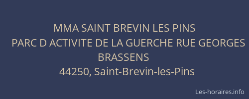 MMA SAINT BREVIN LES PINS