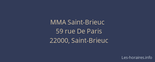 MMA Saint-Brieuc
