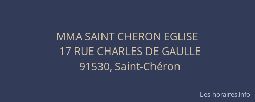 MMA SAINT CHERON EGLISE
