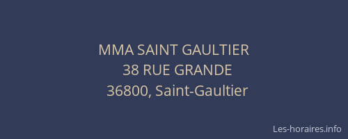 MMA SAINT GAULTIER