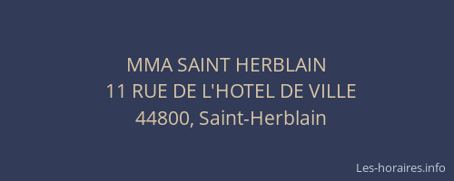 MMA SAINT HERBLAIN