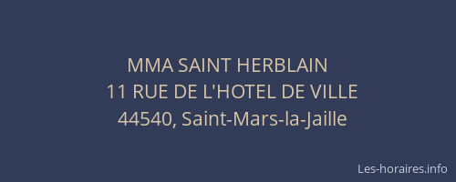 MMA SAINT HERBLAIN